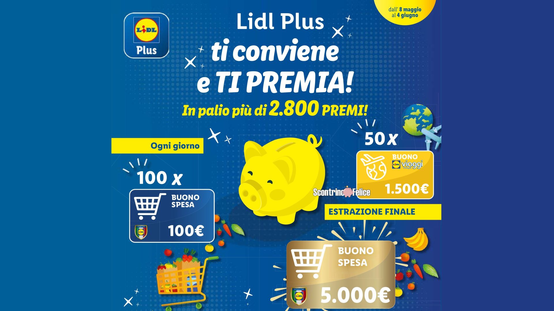 Concorso "Lidl Plus ti conviene e TI PREMIA": in palio più di 2800 premi!