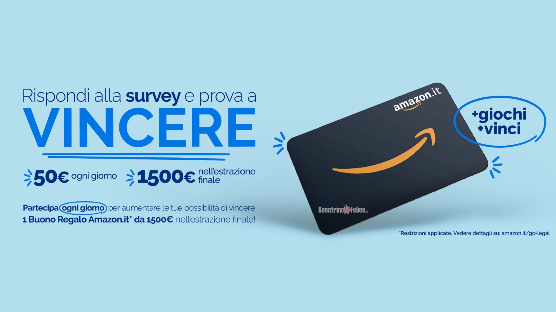 Concorso Per Te: vinci buoni Amazon fino a 1500 euro!