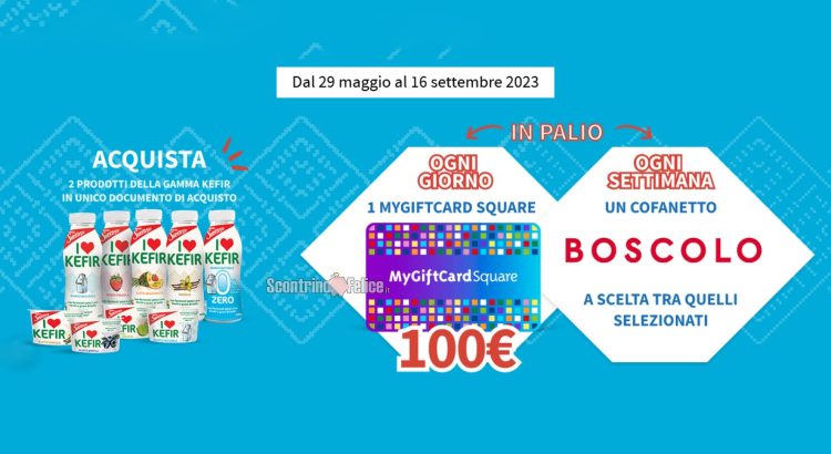 Concorso Sveltesse Kefir 2023: vinci gift card da 100 euro e cofanetti Boscolo a scelta