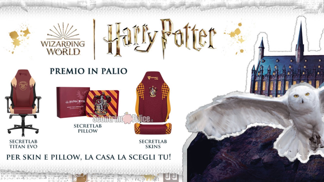 Concorso gratuito Unieuro: vinci set da gamer brandizzato Harry Potter