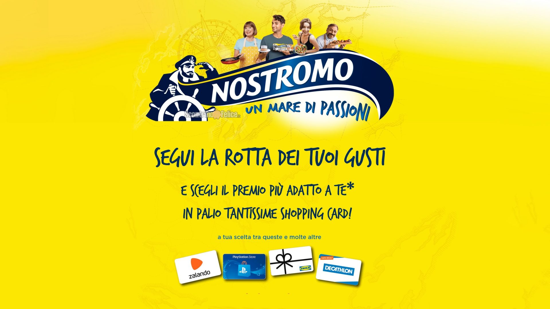 Concorso tonno Nostromo "Un mare di passioni": vinci gift card a scelta fino a 2000 euro!