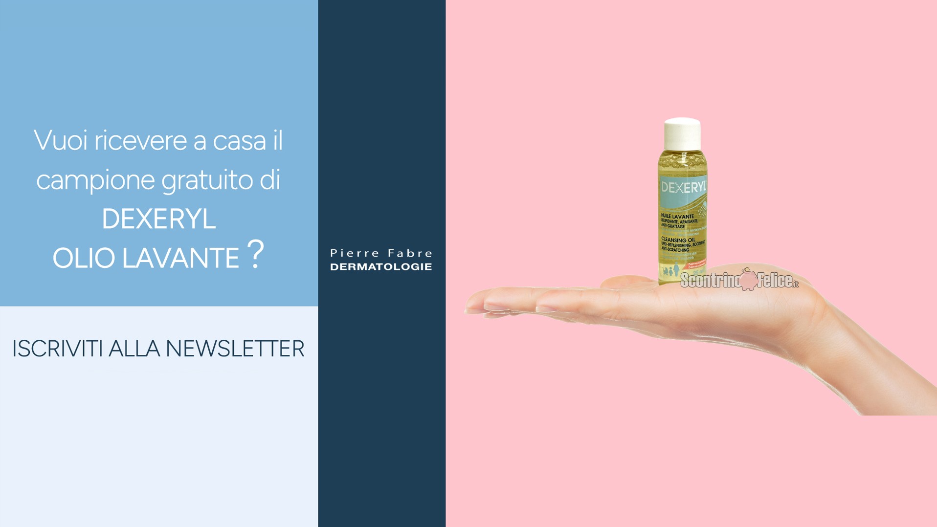 Campione omaggio Dexeryl Olio Lavante da richiedere subito