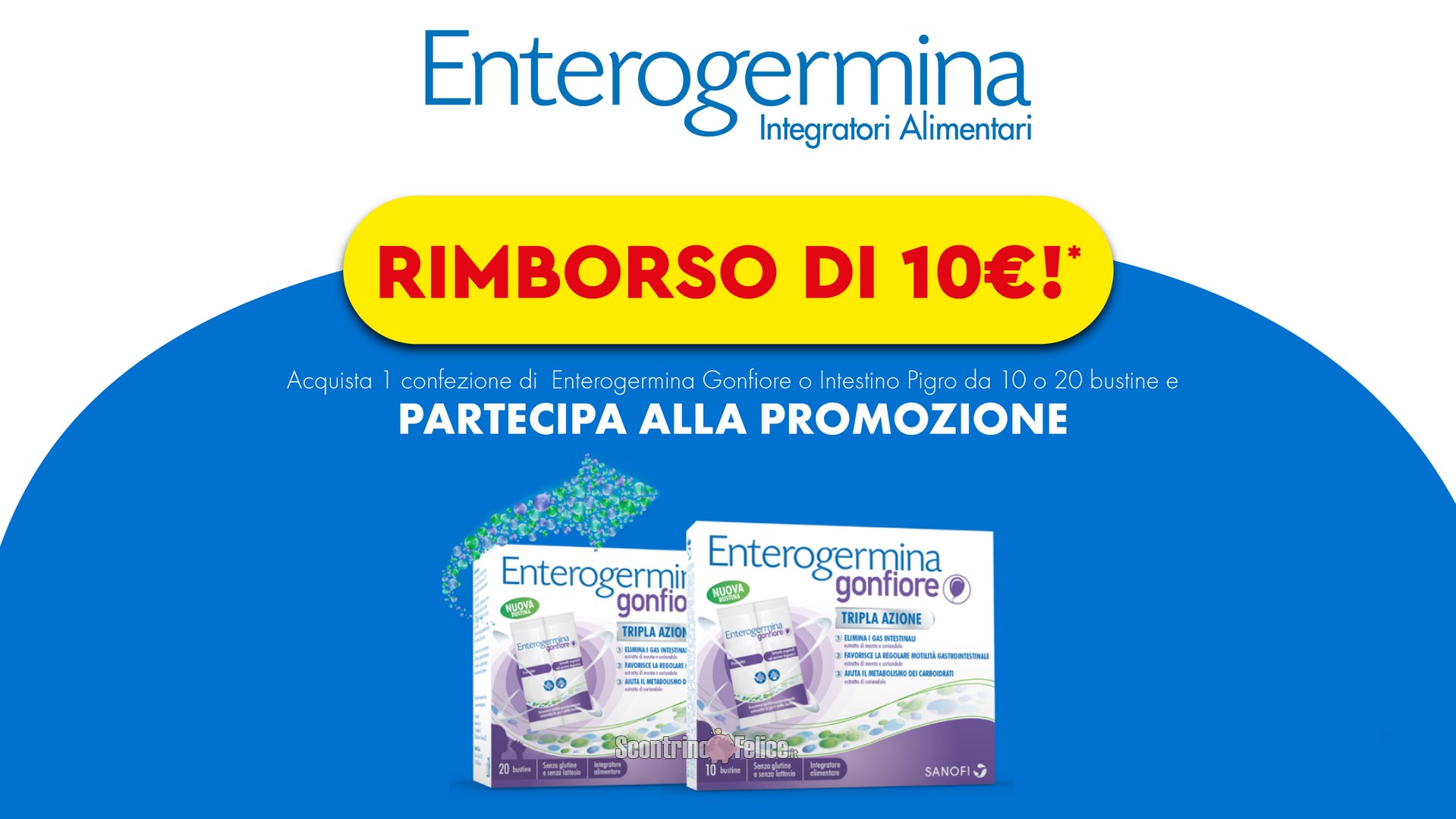 Cashback Enterogermina Integratori 2023: ricevi il rimborso di 10 euro