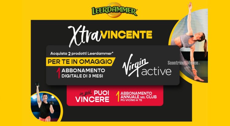 Concorso “Allenati Con Leerdammer”: vinci abbonamenti annuali alle palestre Virgin Active