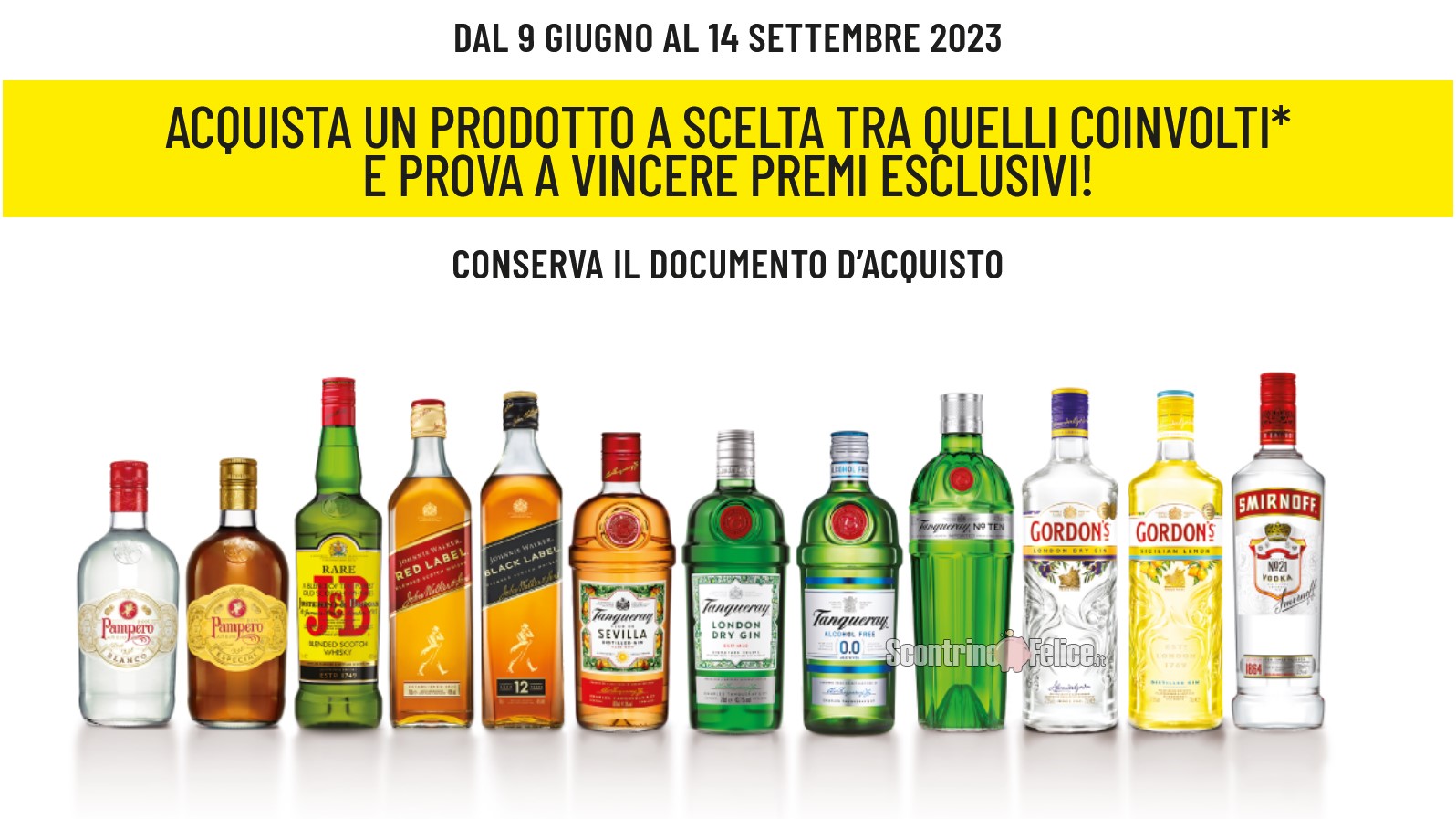 Concorso Tanqueray, Gordon's, JW, Pampero e Smirnoff “Celebra i tuoi aperitivi”: vinci kit barman, macchine ghiaccio, GoPro e Dj Set a casa tua!