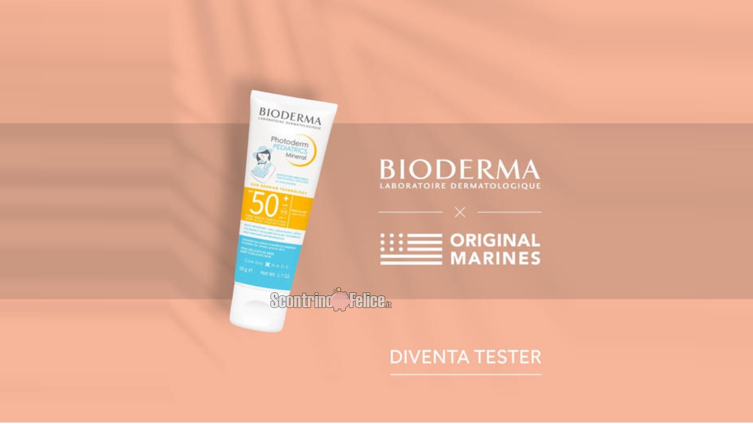 Diventa tester protezione solare Bioderma e abbigliamento Original Marines