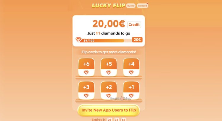 Gioco Temu Lucky Flip: vinci fino a 100 euro di credito