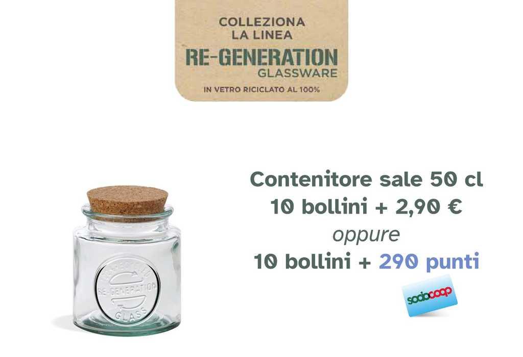 Raccolta punti Coop Re-Generation Glassware 2023: colleziona i contenitori in vetro riciclato 4