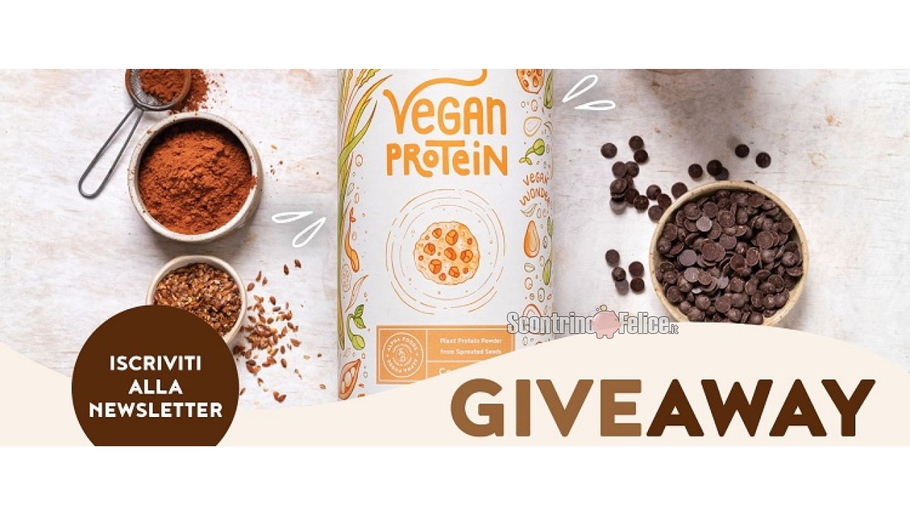 Vinci gratis 1 confezione di proteine vegane in polvere Alpha Foods
