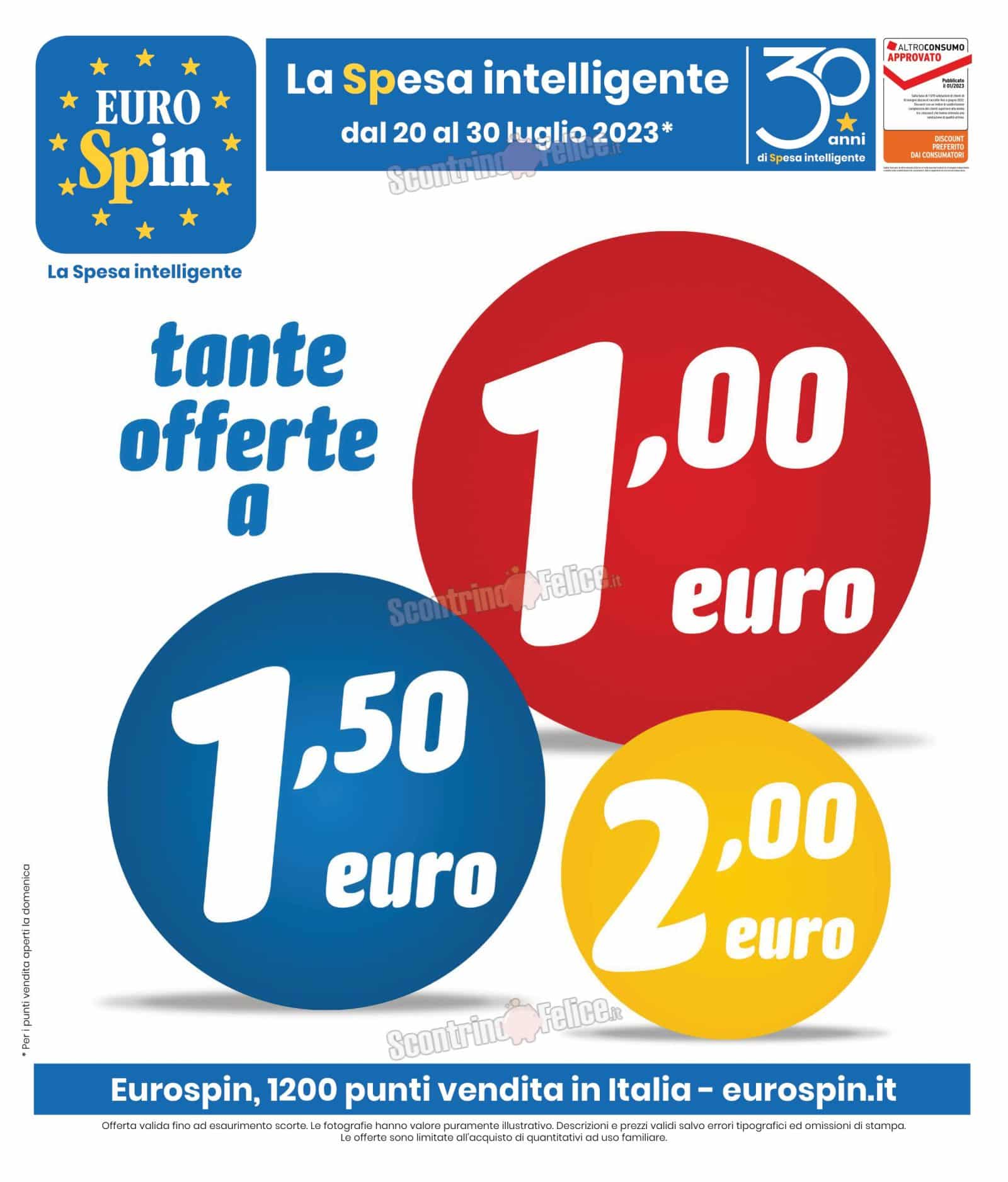 Anteprima Nuovo Volantino Eurospin valido dal 20 al 30 luglio 2023 2