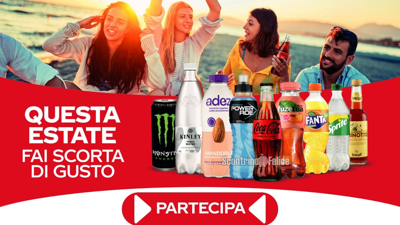 Cashback Coca-Cola “Fai Scorta di Gusto”: ricevi un rimborso di 5 euro