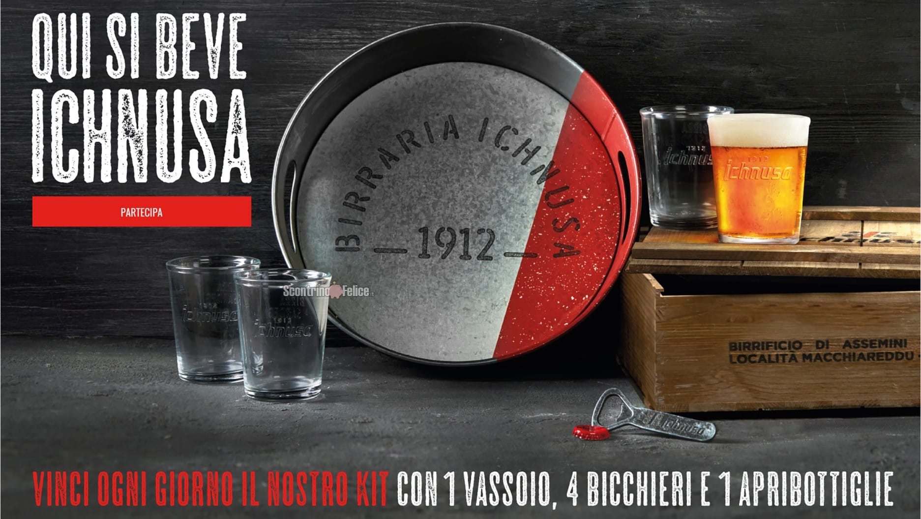 Concorso Birra Ichnusa: vinci kit bevuta