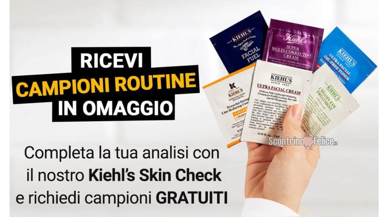 Kiehl's: richiedi subito i campioni omaggio adatti a te!