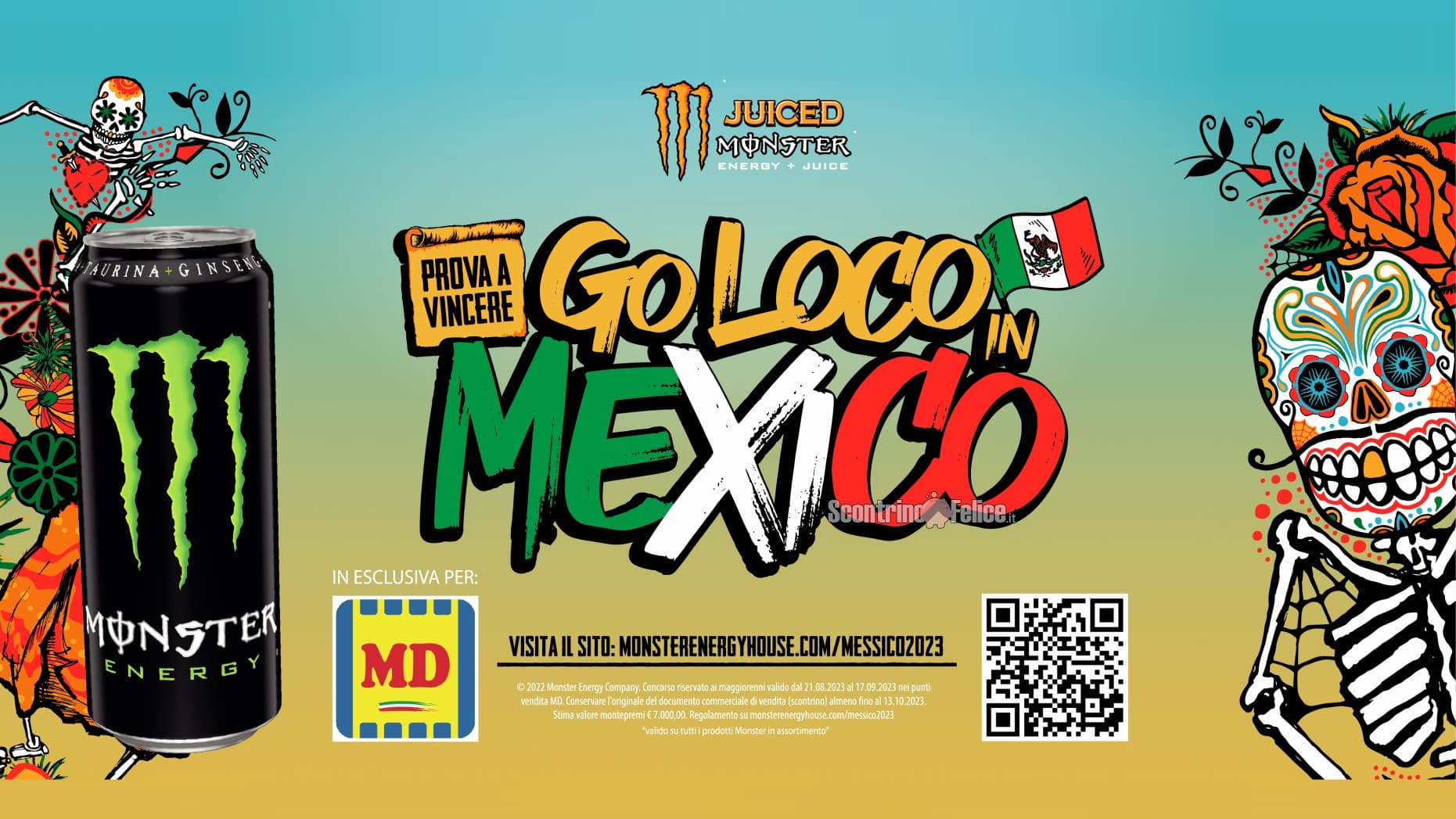 Concorso Monster da MD "Go Loco in Mexico": vinci 1 viaggio in Messico