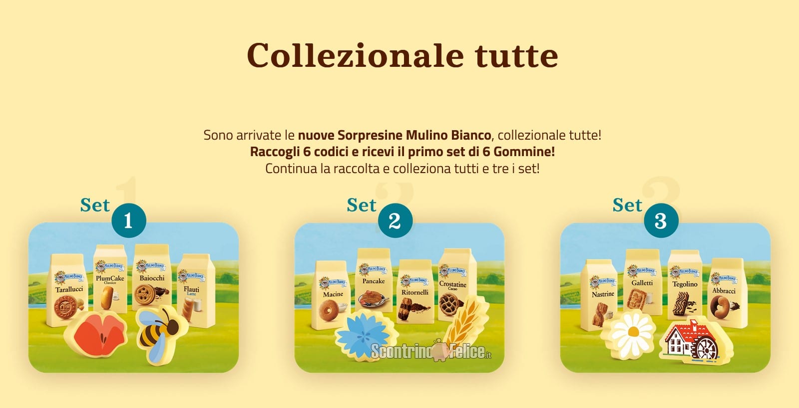 Concorso Mulino Bianco “Sorpresine Collection": vinci Weekend per la famiglia e richiedi set di gomme 8