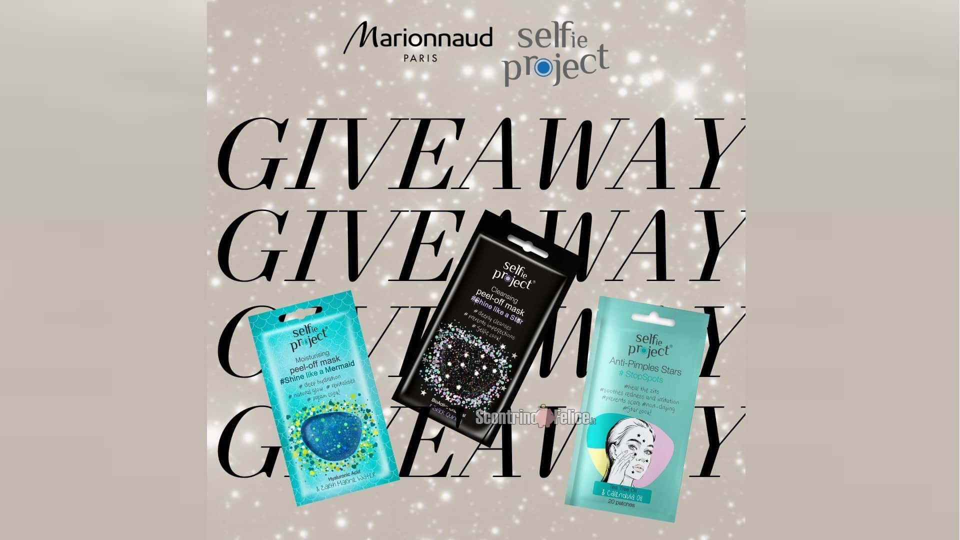 Giveaway Marionnaud: vinci maschere viso Selfie Project