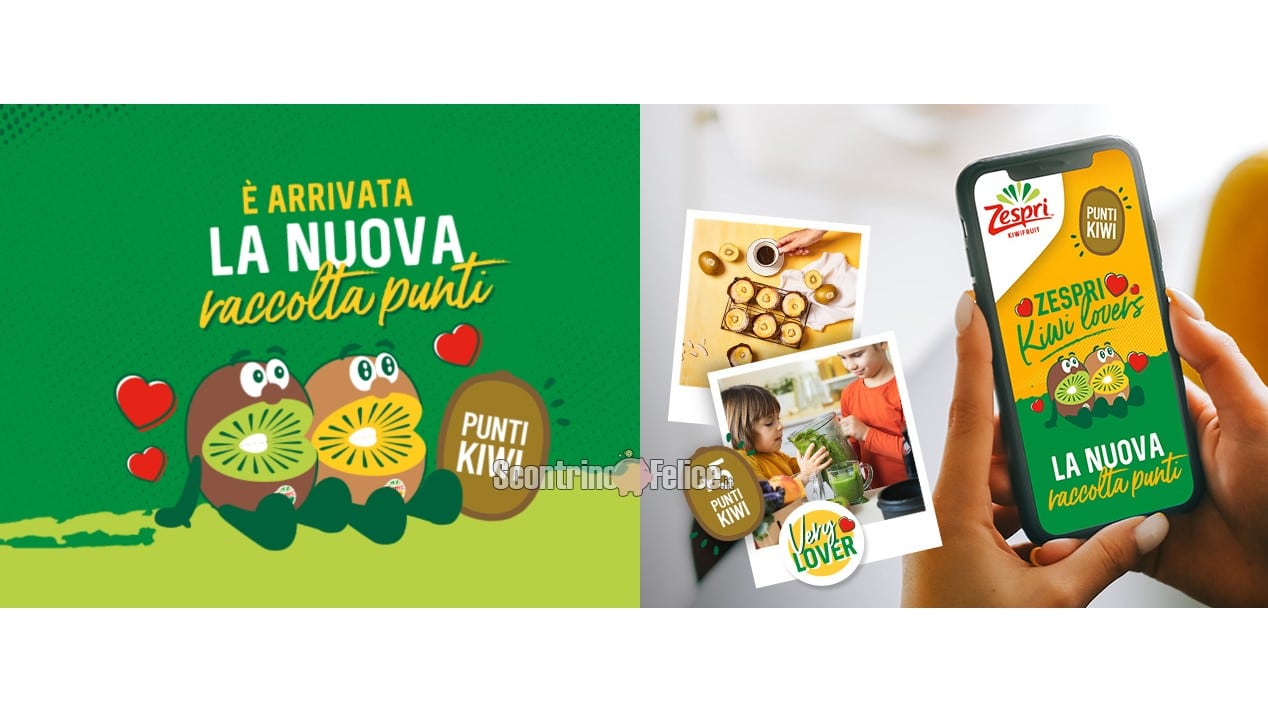 Raccolta punti Zespri Kiwi Lovers: vinci premi gratis