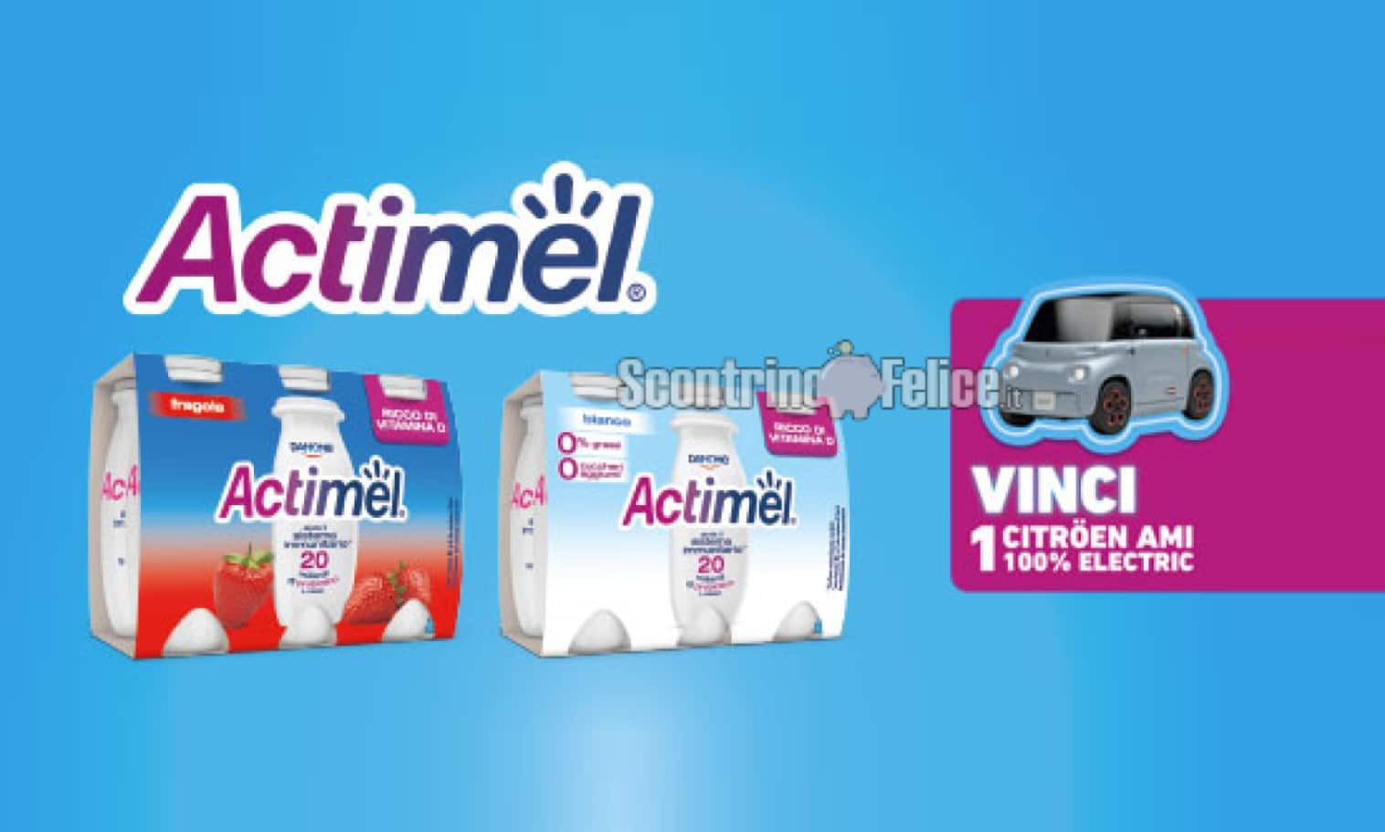 Concorso Actimel: vinci 7 Citroën Ami