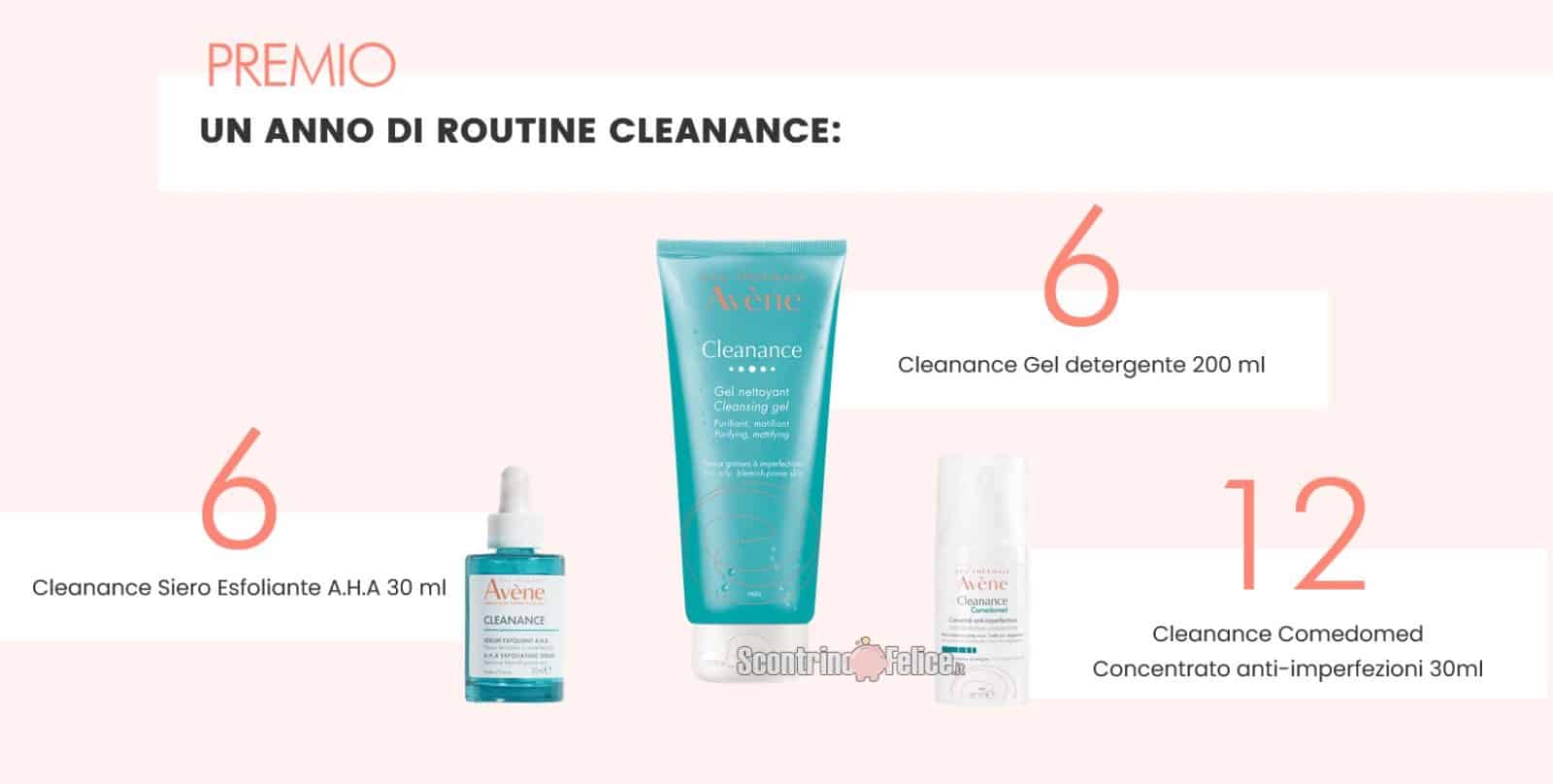 Concorso Avène: vinci 1 anno di routine Cleanance 1