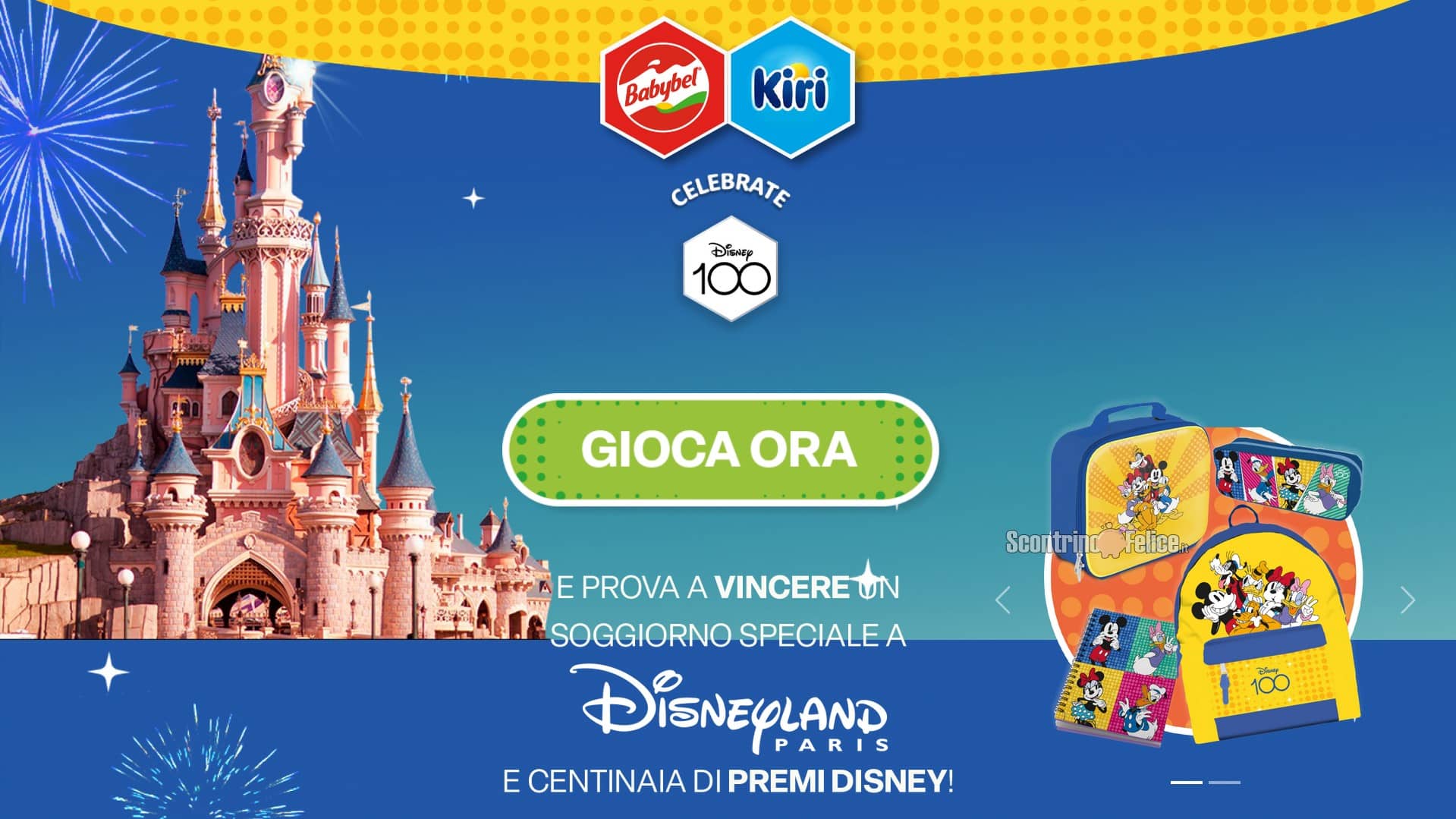 Concorso Babybel e Kiri Dippi "Vinci La Magia con Bel 2023": in palio premi Disney e Disneyland Paris!