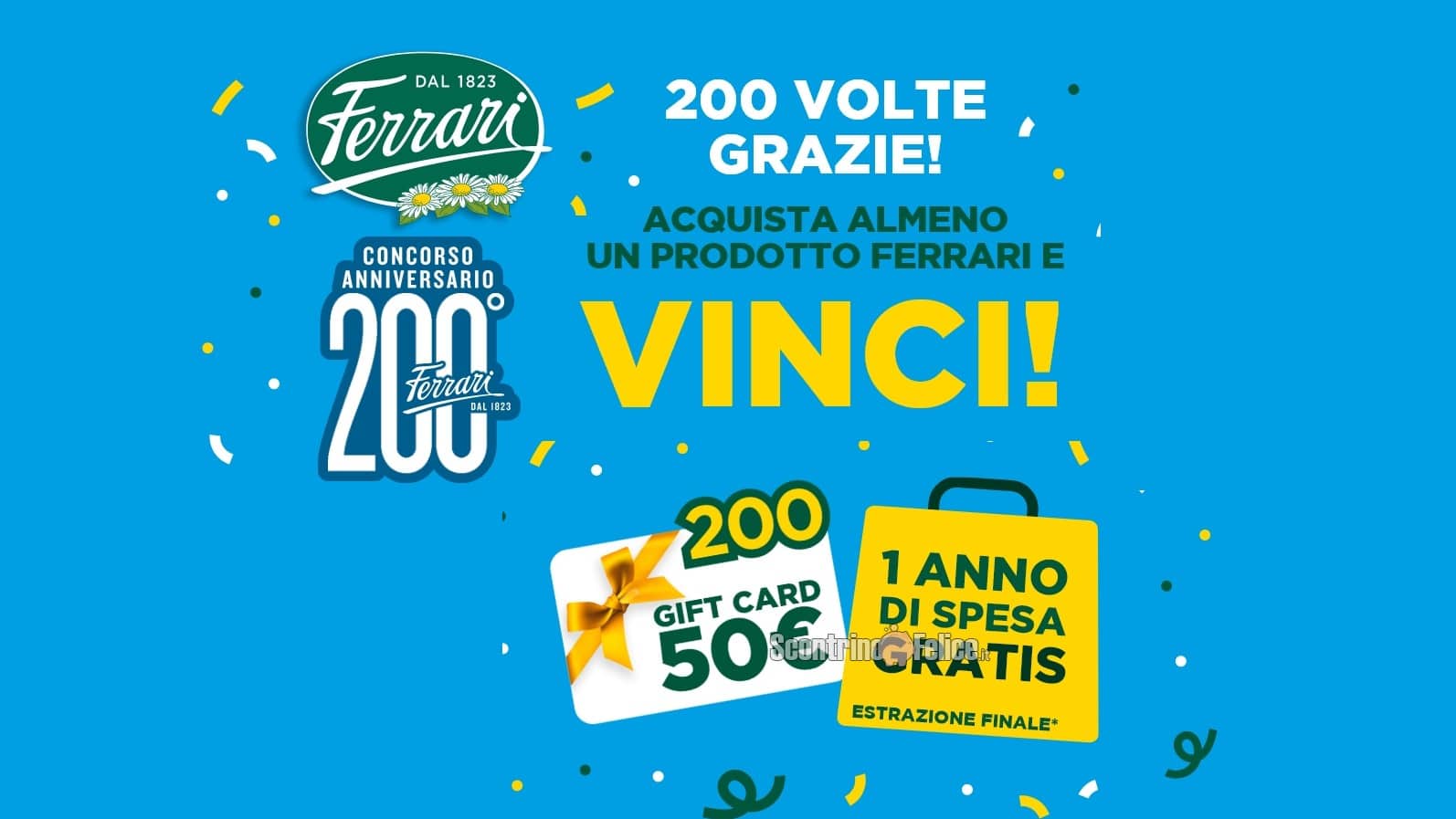 Concorso Ferrari 200° Anniversario: vinci gift card e 1 anno di spesa!