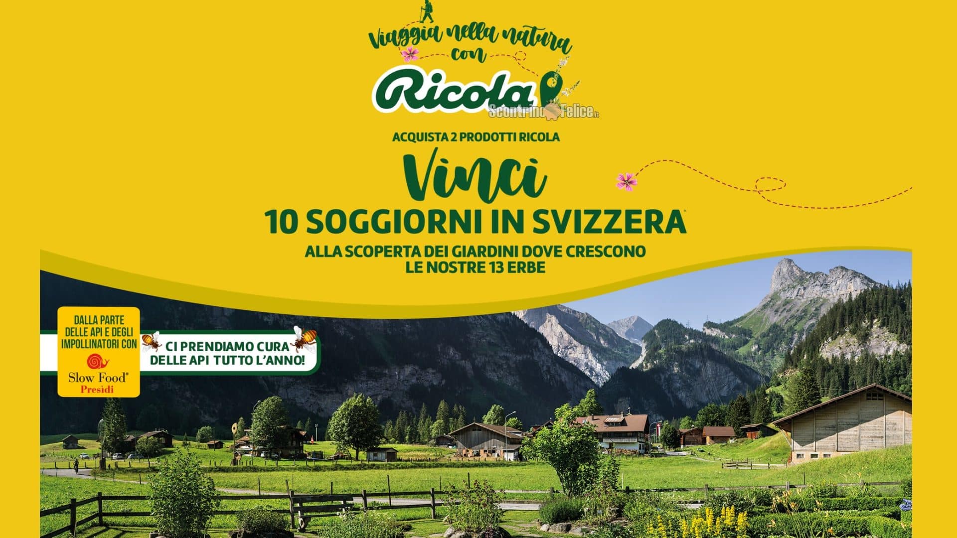 Concorso Ricola: vinci 10 soggiorni in Svizzera