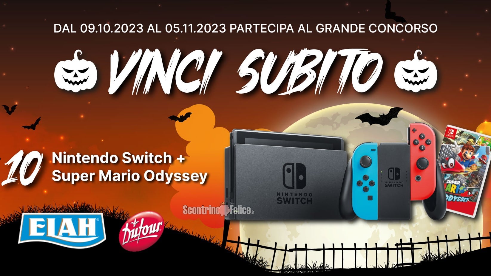 Concorso Elah Dufour Halloween: vinci 10 Nintendo Switch