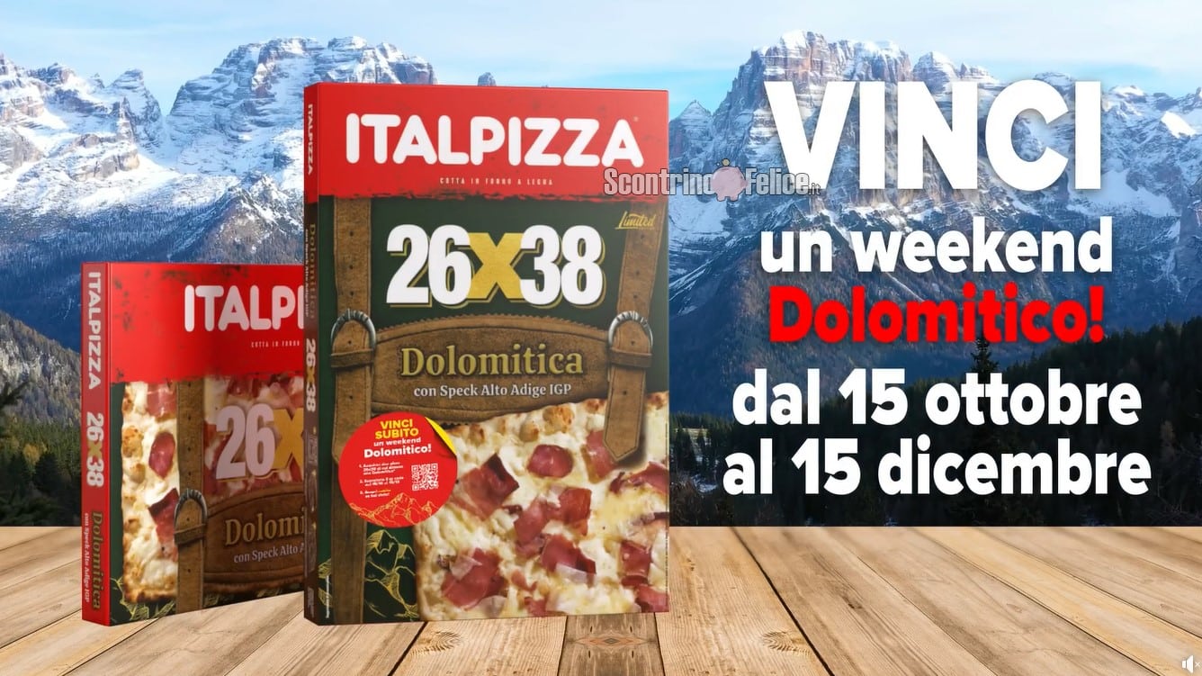 Concorso ItalPizza Dolomitica vinci un weekend in Alto Adige