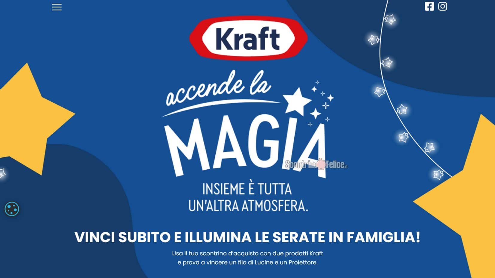 Concorso Kraft: vinci lucine e proiettori Samsung