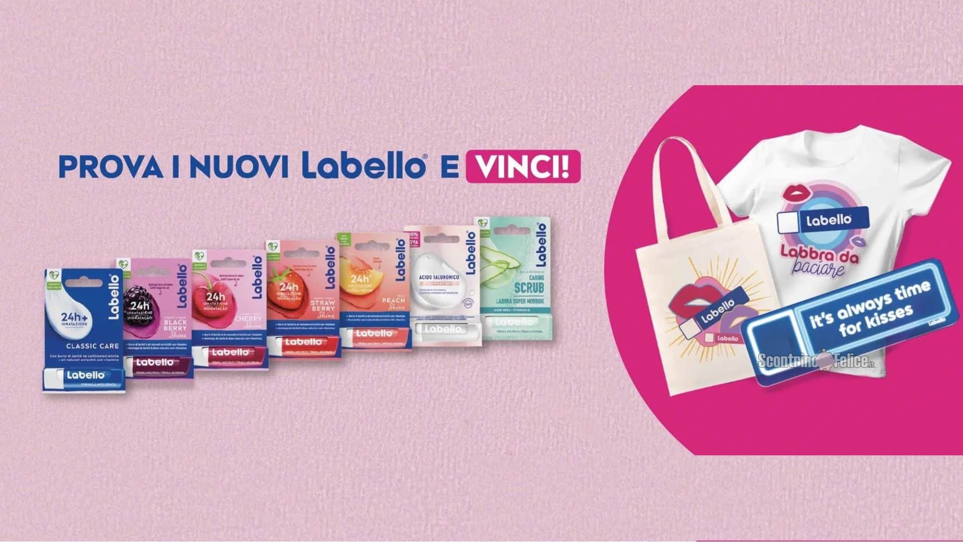 Concorso Labello: vinci il t-shirt, tote bag e neon brandizzati