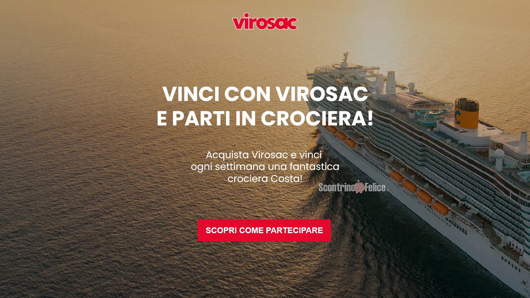 Concorso Virosac: vinci 50 crociere Costa