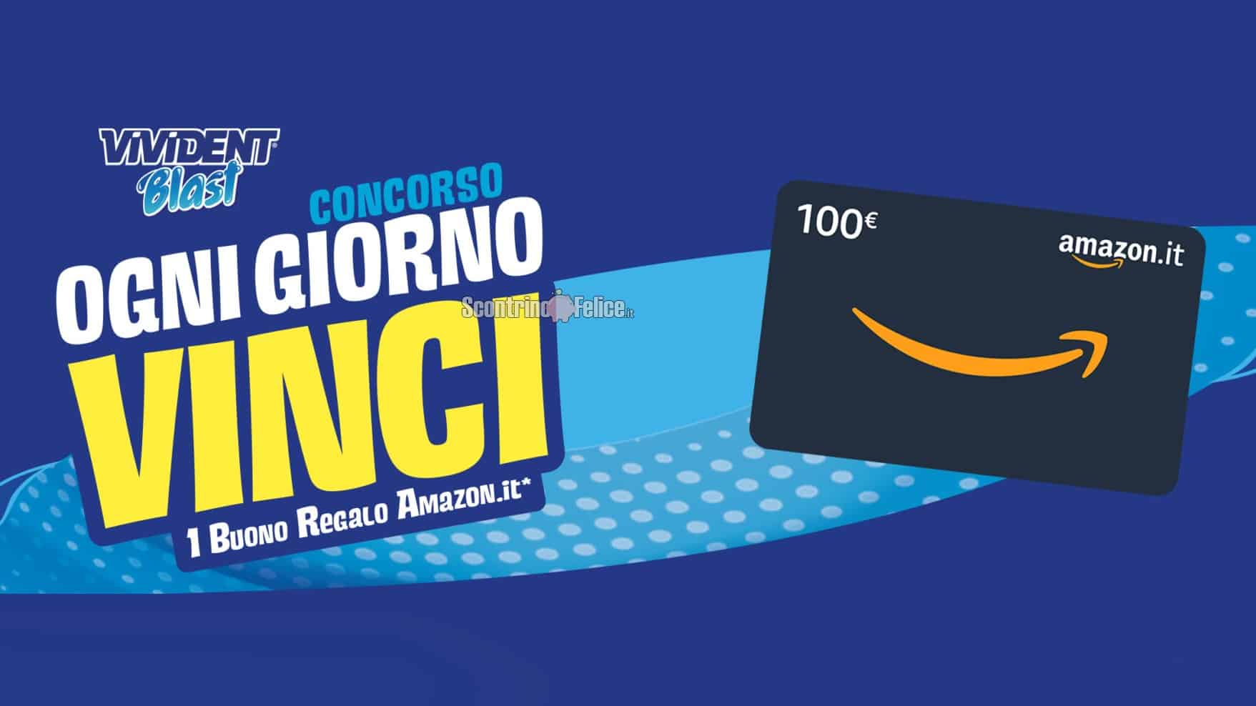 Concorso Vivident Blast: vinci buoni Amazon da 100 euro