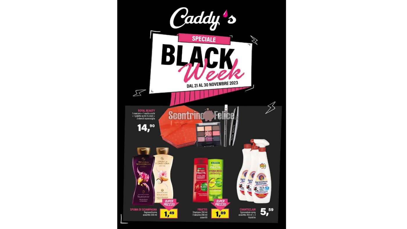 Anteprima Nuovo volantino Caddy's Speciale Black Week valido dal 21 al 30 novembre 2023