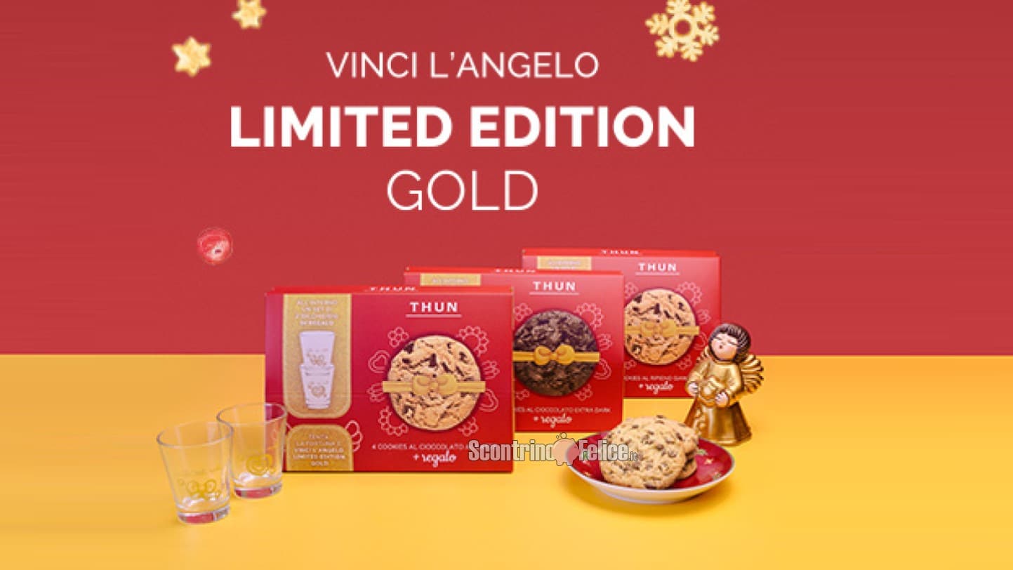 Concorso Thun Cookie Box: vinci l'angelo limited edition gold