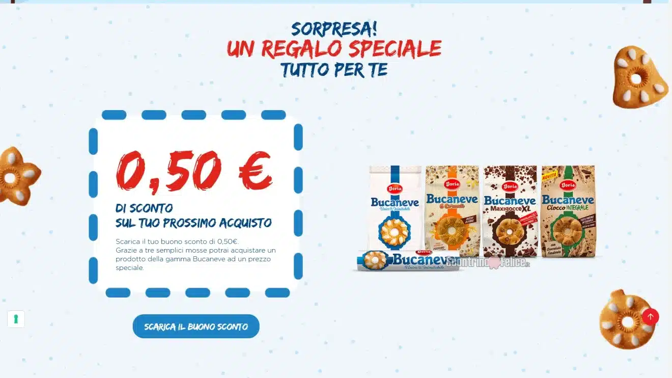 Nuovo buono sconto da stampare Bucaneve Doria