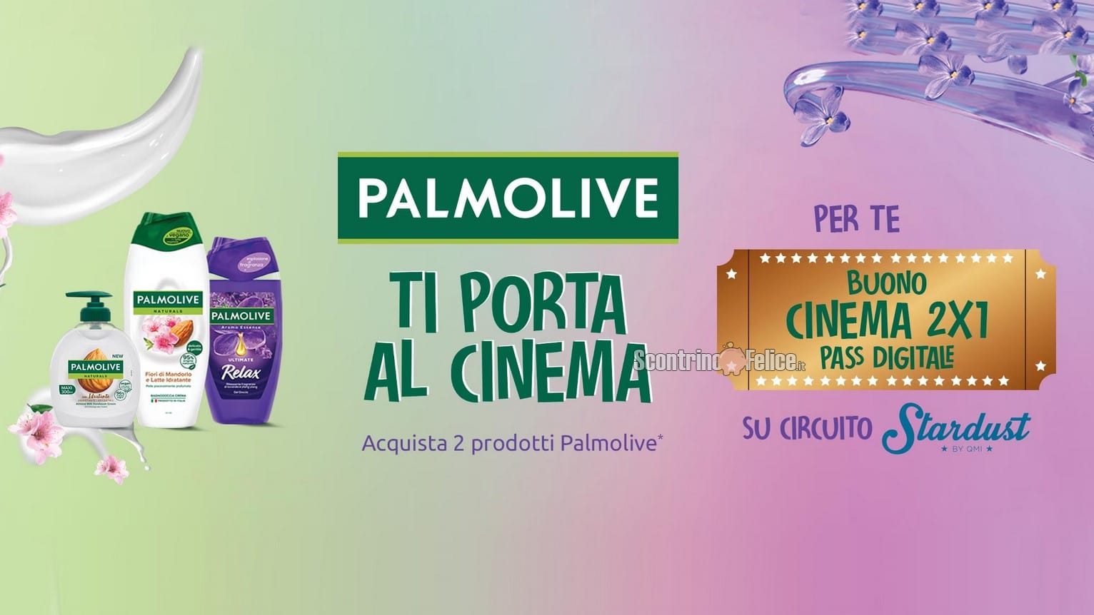 Premio certo Palmolive: ricevi biglietti cinema
