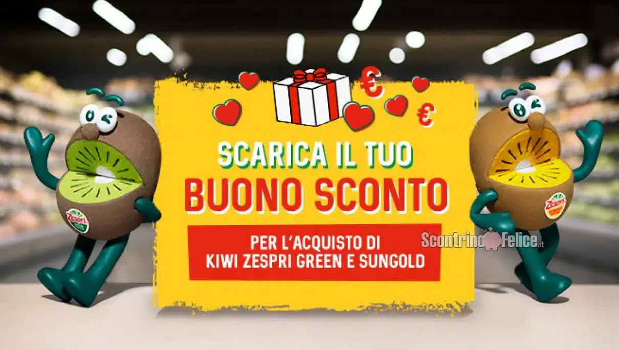 Buono sconto Kiwi Zespri da scaricare subito