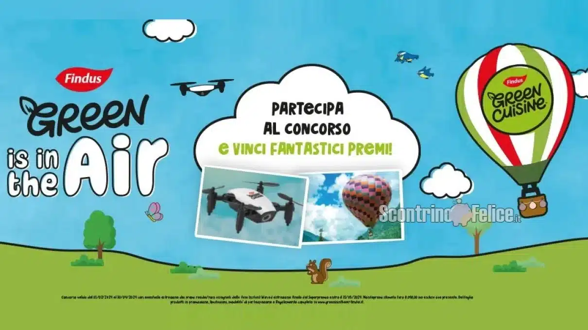 Concorso Findus Green Cuisin: vinci drone e giro in mongolfiera