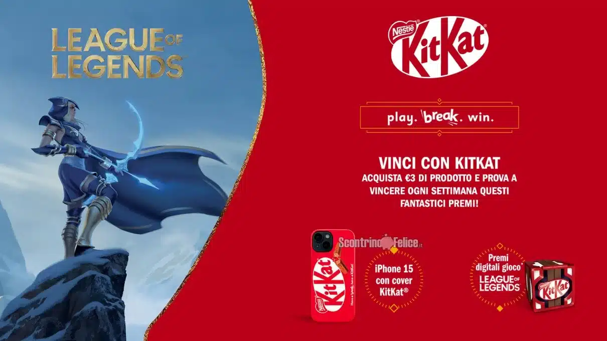 Concorso Kit Kat: in palio 1 iPhone 15 a settimana