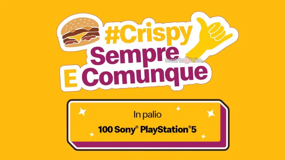 Concorso McDonald's Crispy McBacon vinci PlayStation 5 #CrispySempreEComunque