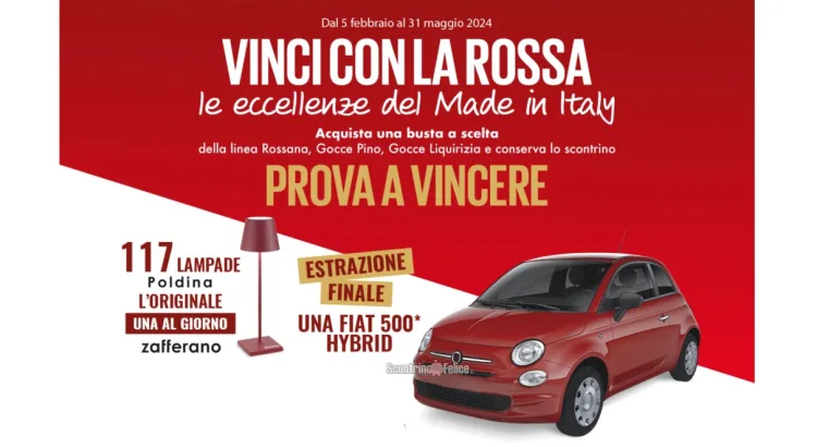Concorso Rossana “Vinci con la rossa le eccellenze del Made in Italy”