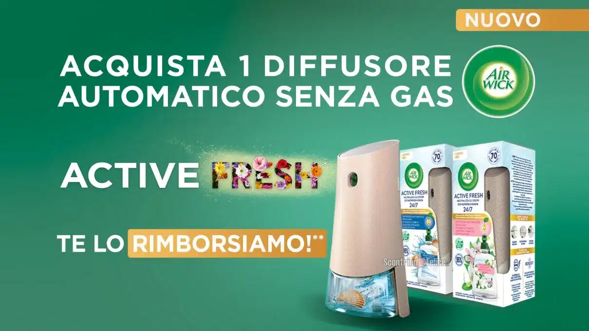 Cashback Air Wick Active Fresh da Tigotà: richiedi il rimborso