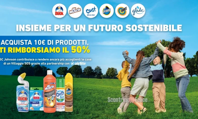 Cashback “Insieme Per Un Futuro Sostenibile”: ricevi il rimborso del 50%