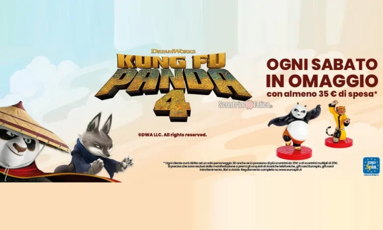 Collezione Kung Fu Panda 4 da Eurospin