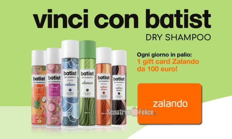 Concorso Batist: vinci gift card Zalando da 100 euro