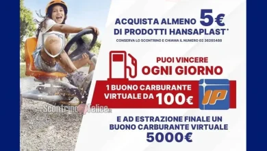 Concorso Hansaplast: vinci buoni carburante fino a 5.000 euro