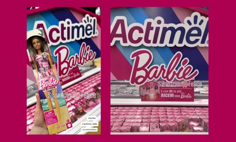 Barbie con Actimel Kids soli 3 euro