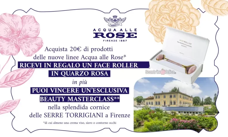 Concorso Acqua Alle Rose: in regalo face roller e vinci beauty masterclass