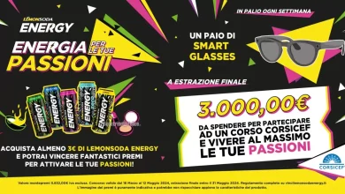 Concorso Lemonsoda Energy: vinci smart glasses Ray-Ban e corso online