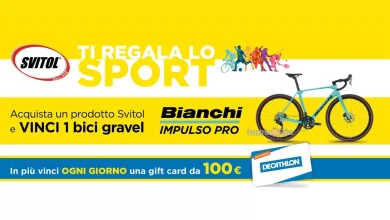 Concorso Svitol ti regala lo sport - vinci carte Decathlon e bici Bianchi
